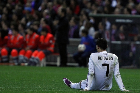 Cristiano Ronaldo, en el encuentro frente al Atltico de Madrid. | Foto: Javier Barbancho