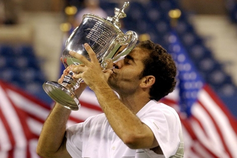 Pete Sampras besa en Nueva York su ltimo trofeo de Grand Slam. | Ap