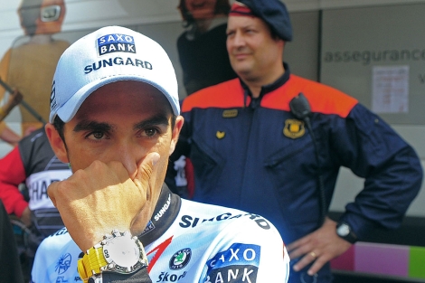 Alberto Contador, el domingo pasado en la Volta a Catalua. | Ap