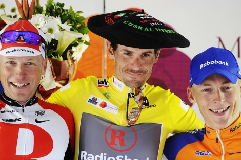 Horner, 39 aos, Klden, 35, y Gesink, 24, en el podio final. | Reuters