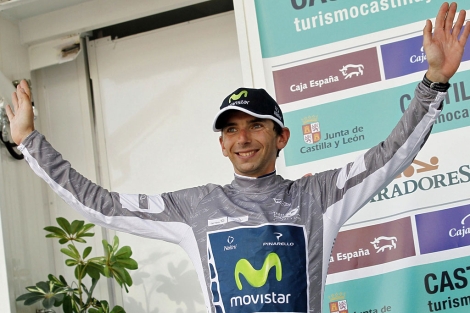 Xavier Tondo, tras ganar la Vuelta a Castilla y Len. | Afp