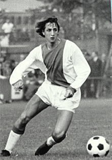 Johan Cruyff, con la camiseta del Ajax.