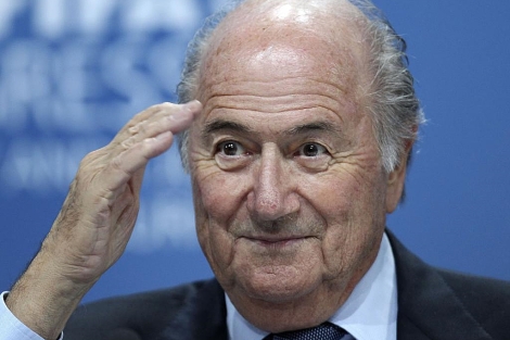Joseph Blatter, en el 61 congreso de la FIFA. (Foto: AP)