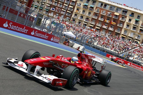 Fernando Alonso, durante el GP de Europa del año pasado. | V. Bosch