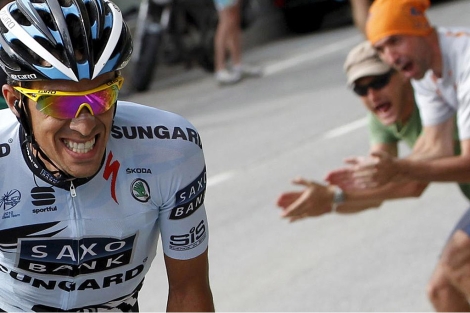 Alberto Contador, en el pasado Tour de Francia. | Afp