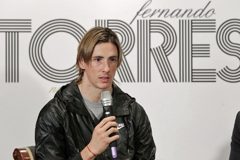 Fernando Torres, durante la presentacin de su libro. | Efe