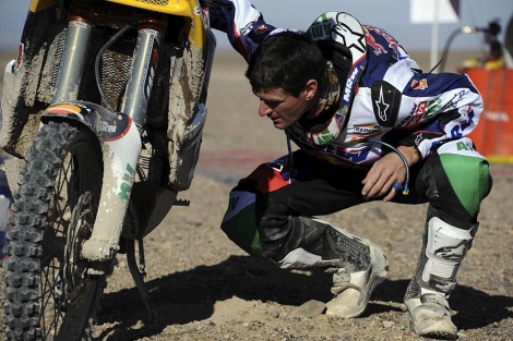 Marc Coma, durante la octava etapa del Rally Dakar. | Reuters