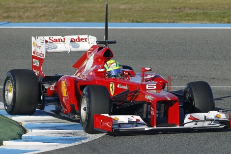 Felipe Massa, durante la sesin de entrenamientos. | Efe