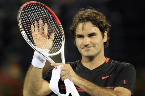 Roger Federer celebra la victoria sobre Andy Murray en Dubai. | Reuters