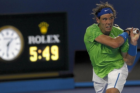 Rafael Nadal, en la final del Abierto de Australia ante Djokovic. | Efe