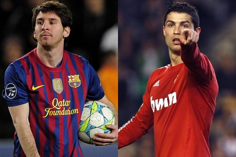 Leo Messi y Cristiano Ronaldo. AFP y EFE