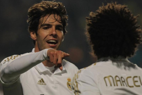 Marcelo y Kak revolucionaron un soso partido del Madrid en Chipre. (AFP)