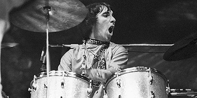Keith Moon, en la batera en la poca dorada de The Who. (EFE)
