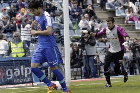 Miku celebra el gol del Getafe. | EFE