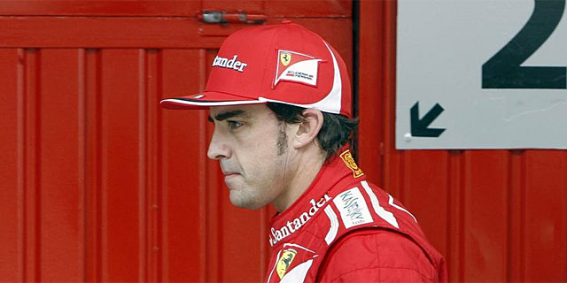 Fernando Alonso, en el Circuit de Catalunya. (EFE)