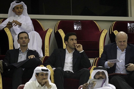 Ral vio la final de Copa Emir entre su nuevo club el Al-Sadd y el Al-Gharafa. (EFE)