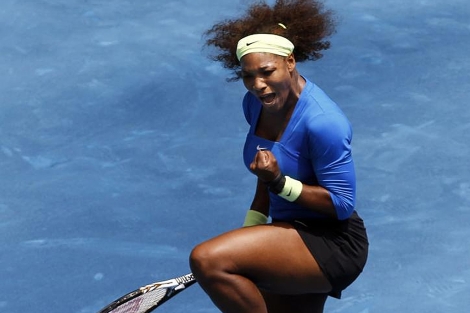 Serena Williams, durante la final en Madrid. | Reuters