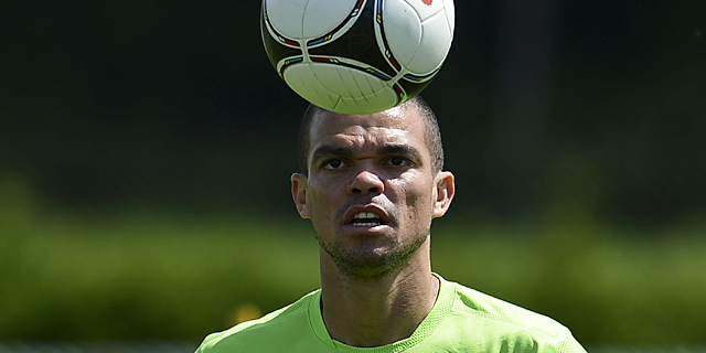 Pepe, durante un entrenamiento con la seleccin portuguesa. | Afp