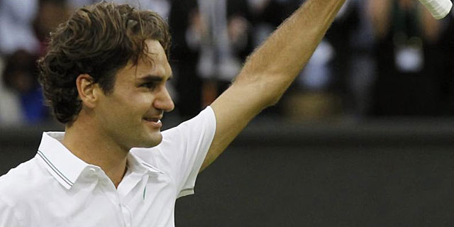 El tenista Roger Federer tras conquistar su sptimo Wimbledon IEFE