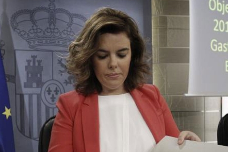 La vicepresidenta del Gobierno, Soraya Senz de Santamara.I EFE