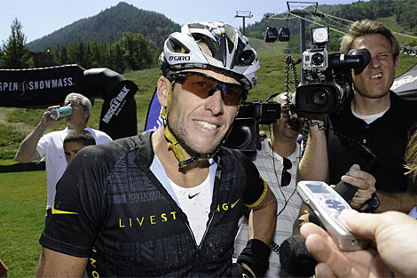 Lance Armstrong, el sbado en Aspen, Colorado. | Afp