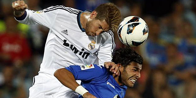 Ramos, en un partido de Liga contra el Getafe. | Reuters