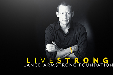 Armstrong, en una campaa de su fundacin.