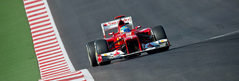 Fernando Alonso, durante una de las pruebas del Mundial. | EFE