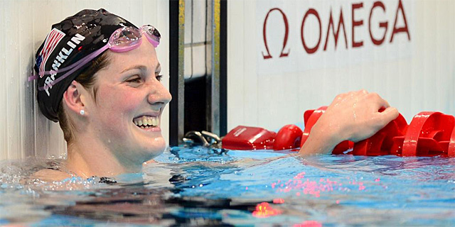 Missy Franklin, sonriente tras una victoria en los pasados Juegos Olmpicos de Londres | AFP