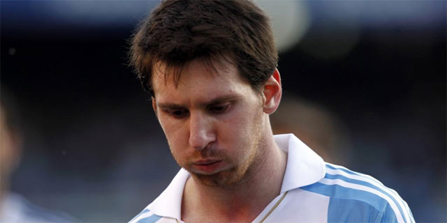 Messi, en un partido con la seleccin argentina. | Reuters
