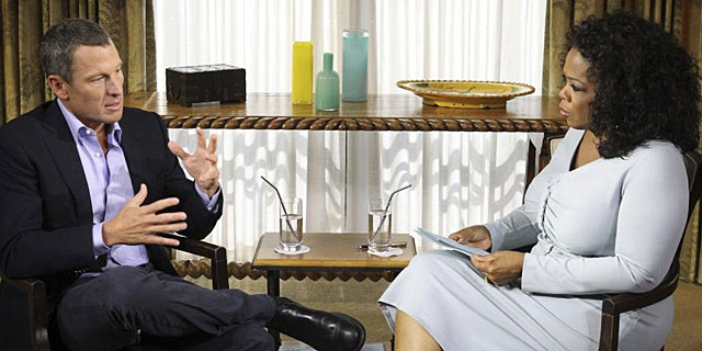 Lance Armstrong durante su entrevista con Oprah Winfrey | REUTERS
