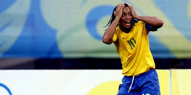 Ronaldinho, con la seleccin brasilea en los Juegos de Pekn. | Afp