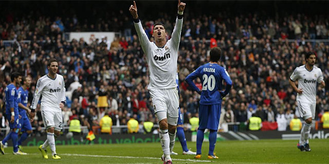 Cristiano celebra su segundo gol al Getafe. (Foto: Reuters)