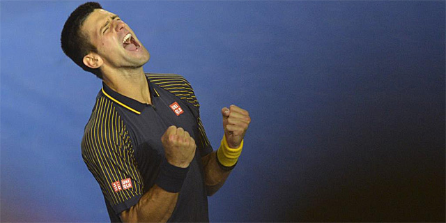 Djokovic festeja su cuarto ttulo en Australia. | Afp