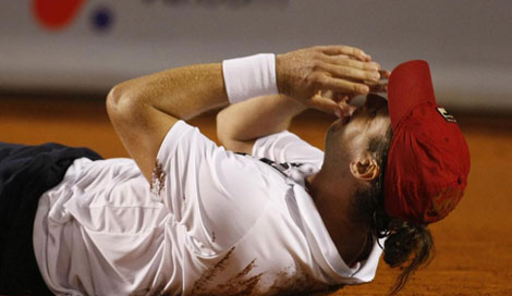 Zeballos se ech a llorar tras saberse ganador. | Reuters