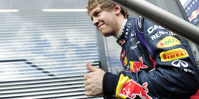 Sebastian Vettel, durante los primeros entrenamientos de Montmel. | AFP