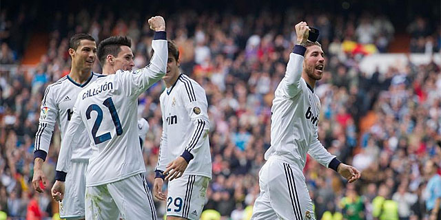 Ramos celebra el gol de la victoria en el clsico. | Foto: Gonzalo Arroyo