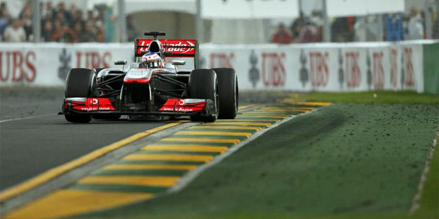 Button, durante el Gran Premio de Australia, en el que termin noveno. | Reuters