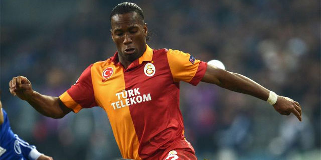 Drogba, durante un partido con el Galatasaray. | Afp