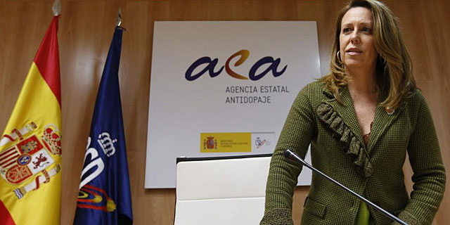 Ana Muoz, durante la rueda de prensa que ha ofrecido en la sede del CSD, (EFE)
