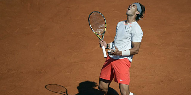 Rafa Nadal, durante su encuentro de semifinales ante Novak Djokovic. | Afp