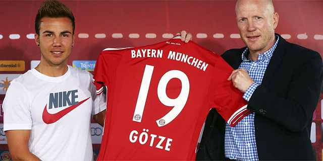 Mario Gtze, durante su presentacin con el Bayern. | Efe