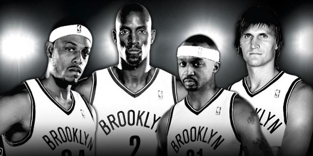 Las nuevas caras de los Nets, Pierce, Garnett, Terry y Kirilenko. | Brooklyn Nets