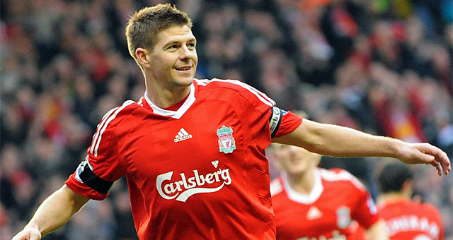 Steven Gerrard, durante un partido con el Liverpool. | AFP