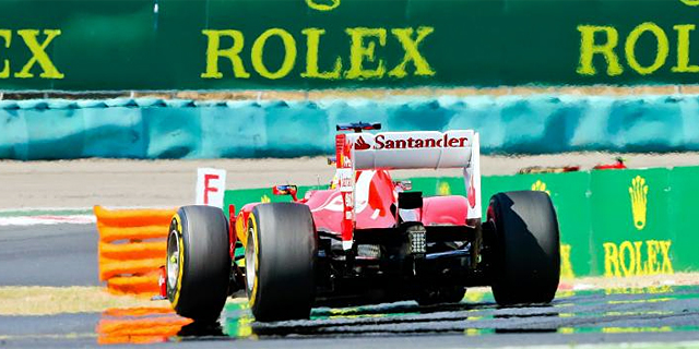 Fernando Alonso, durante el Gran Premio de Hungra. | EFE