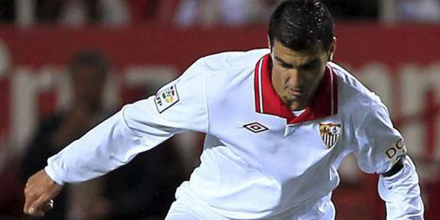 Jos Antonio Reyes durante un encuentro del Sevilla, la temporada pasada. | Efe