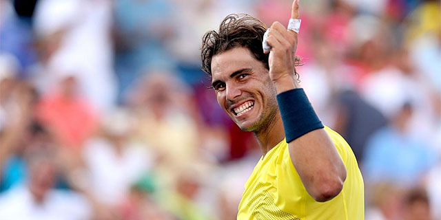 Rafa Nadal celebra su victoria sobre Tomas Berdych. | Afp