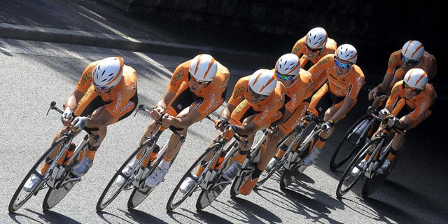 El equipo Euskaltel durante el pasado Tour de Francia. | EFE