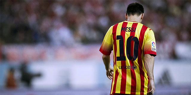Messi, durante el encuentro ante el Atltico de Madrid. | Efe