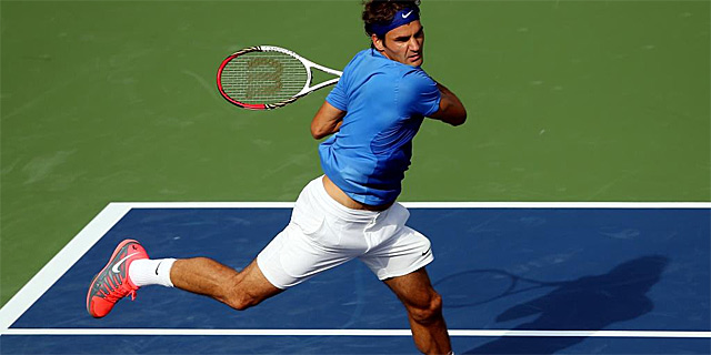 Federer, en la segunda ronda del US Open.